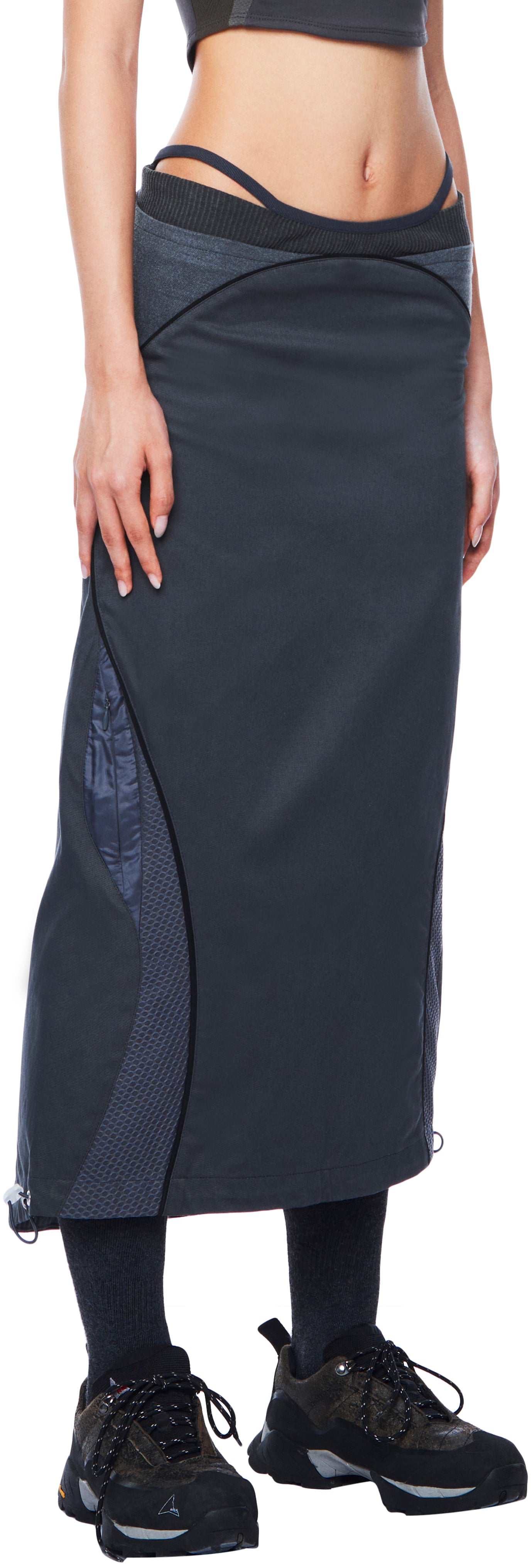 TECHNICAL LONG SKIRT