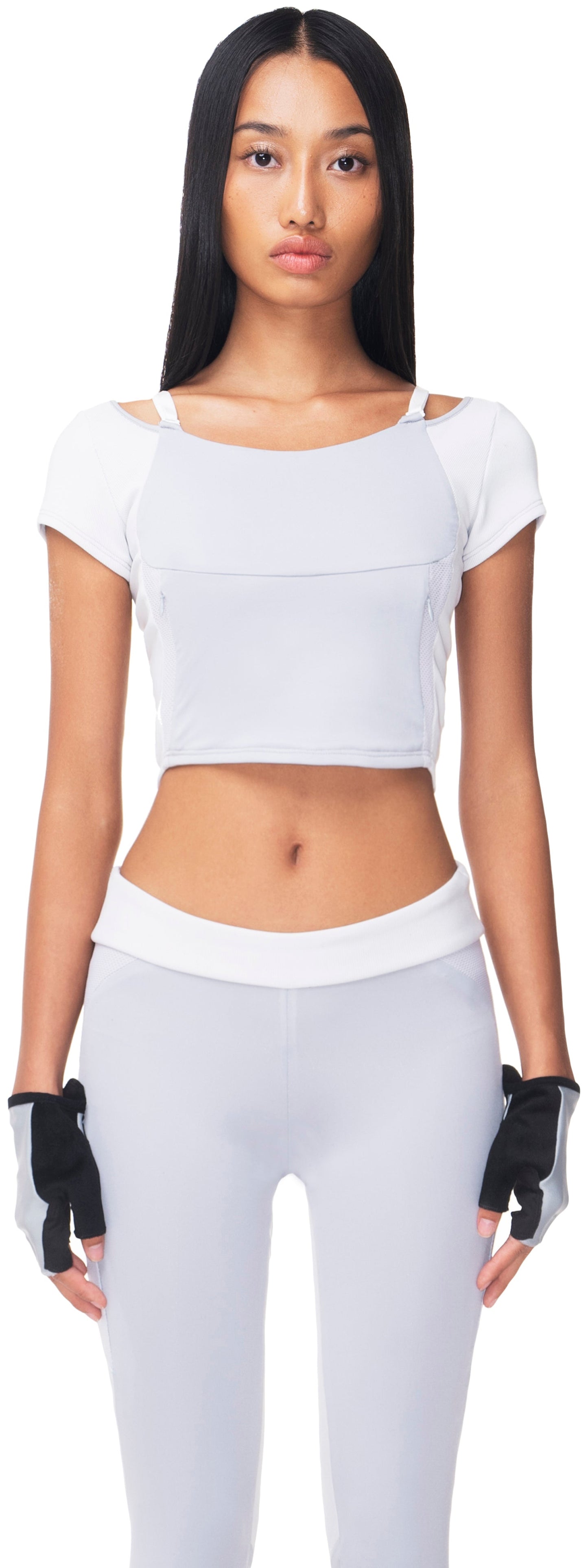 TECHNICAL YOGA CROPPED TOP