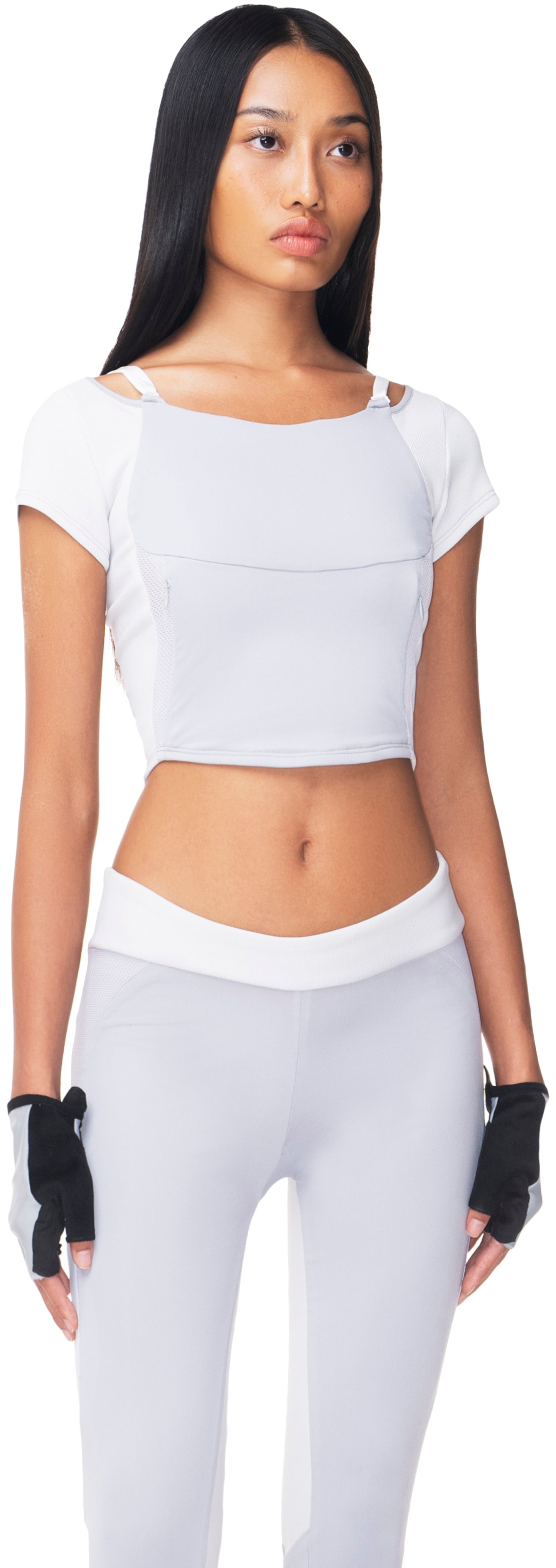 TECHNICAL YOGA CROPPED TOP